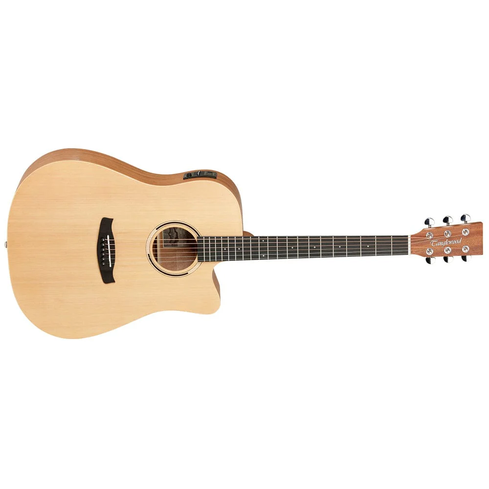 Tanglewood Roadster II TWR2 DCE F Fishman Pickup Dreadnought Cutaway Electro Acoustic Guitar - Image 2