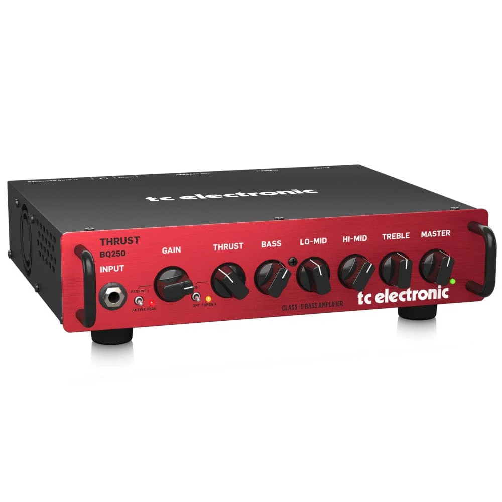 TC Electronic BQ250 500 Watt Portable Bass Head with Mosfet Preamp - Image 3