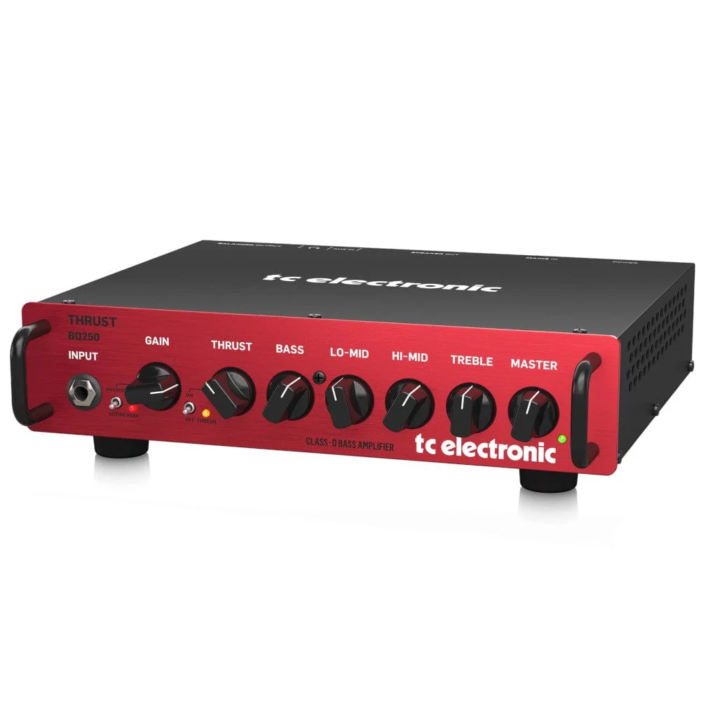 TC Electronic BQ250 500 Watt Portable Bass Head with Mosfet Preamp - Image 4