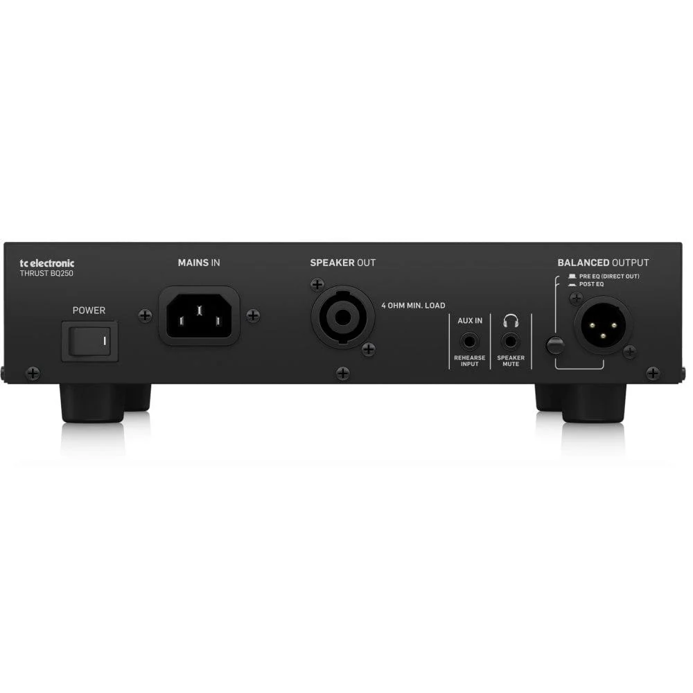 TC Electronic BQ250 500 Watt Portable Bass Head with Mosfet Preamp - Image 5