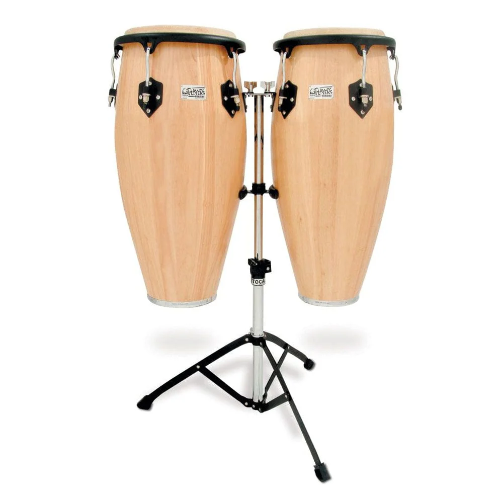 Toca Percussion Players Series Wood Conga Set With Double Stand
