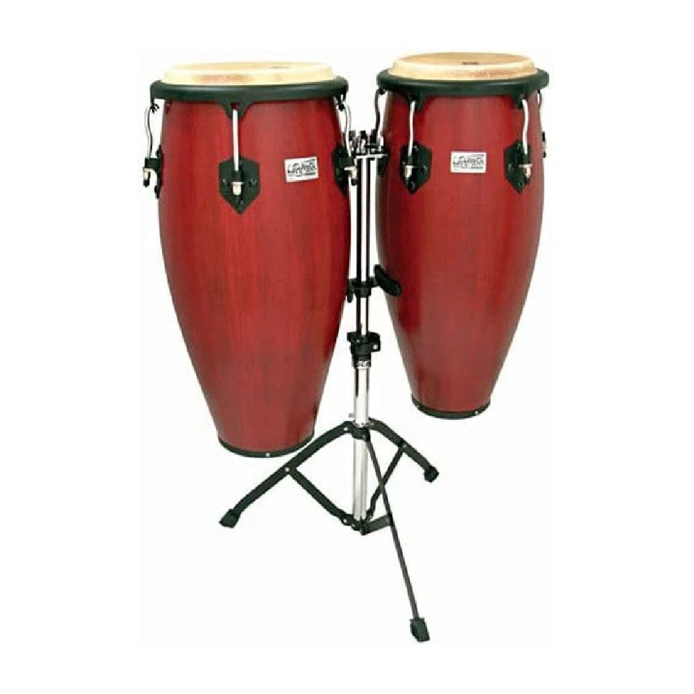 Toca Percussion Players Series Wood Conga Set With Double Stand - Image 2