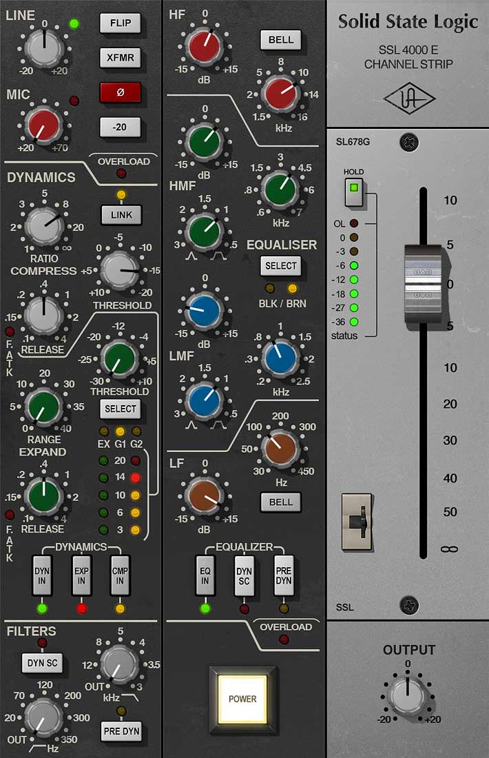 UAD SSL 4000 E Channel Strip Audio Plug-in - Image 2