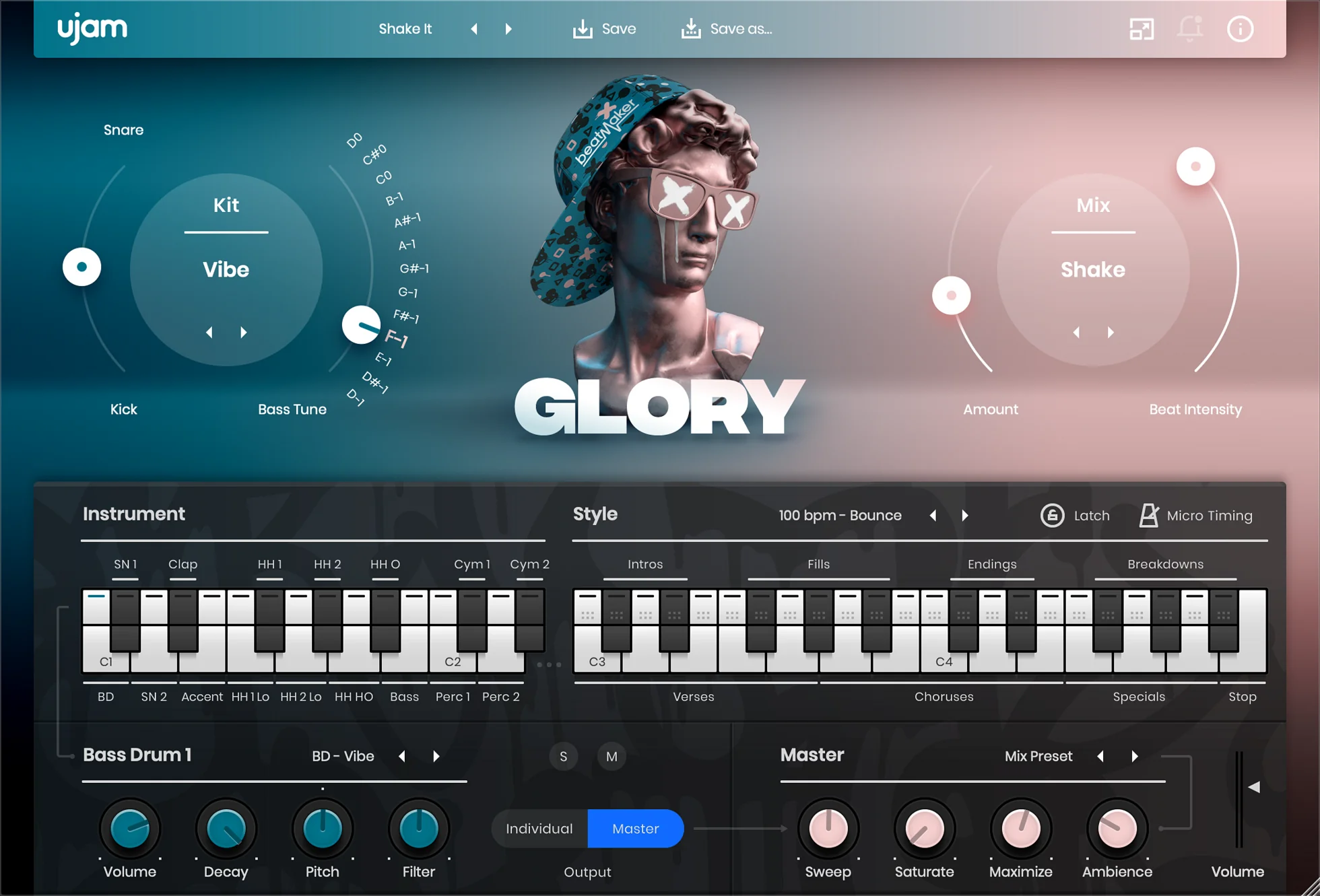 UJAM GLORY: Drum Machine – Professional Audio Software & Plugin - Image 2