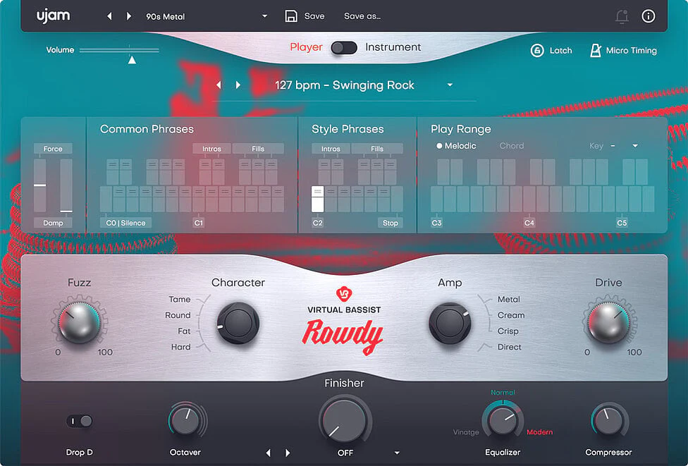 UJAM ROWDY 2: Bass Instrument – Professional Audio Software & Plugin