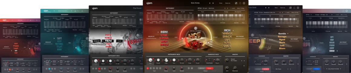 UJAM Virtual Drummer Bundle: Drum Instrument Bundle – Professional Audio Software & Plugin