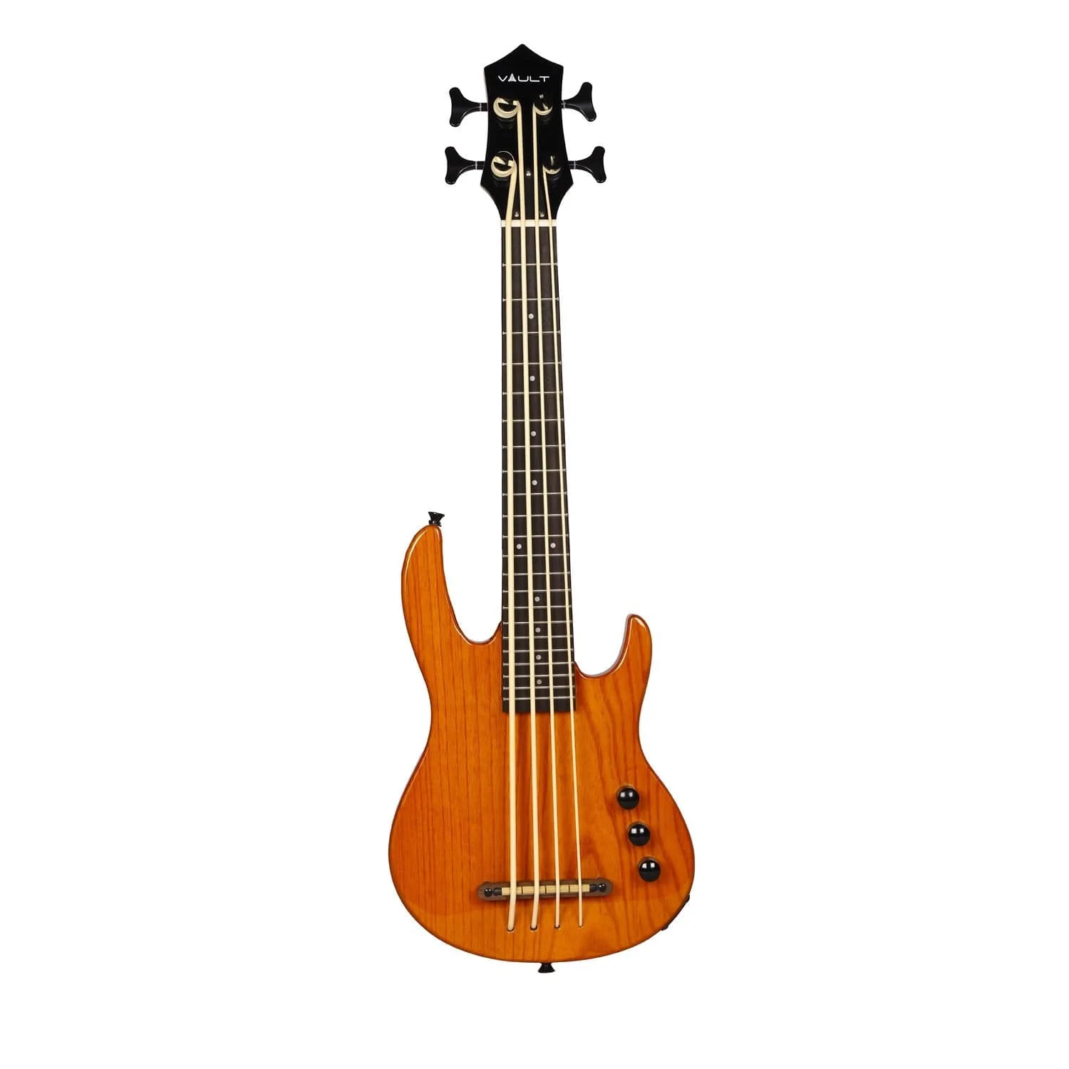 Vault 4-String Electric Bass Ukulele - Natural Gloss