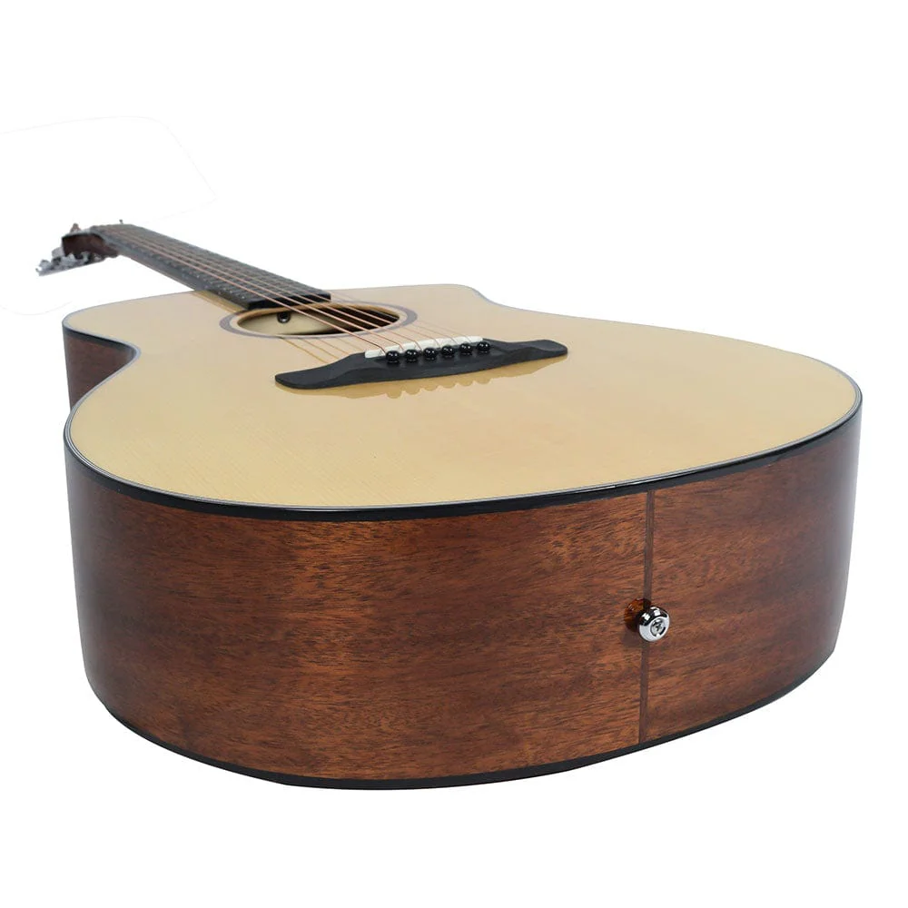 Vault Artisan Premium Electro-Acoustic Guitar with Solid Spruce Top, Solid Mahogany Back and Sides and Fishman Pickup - Image 28