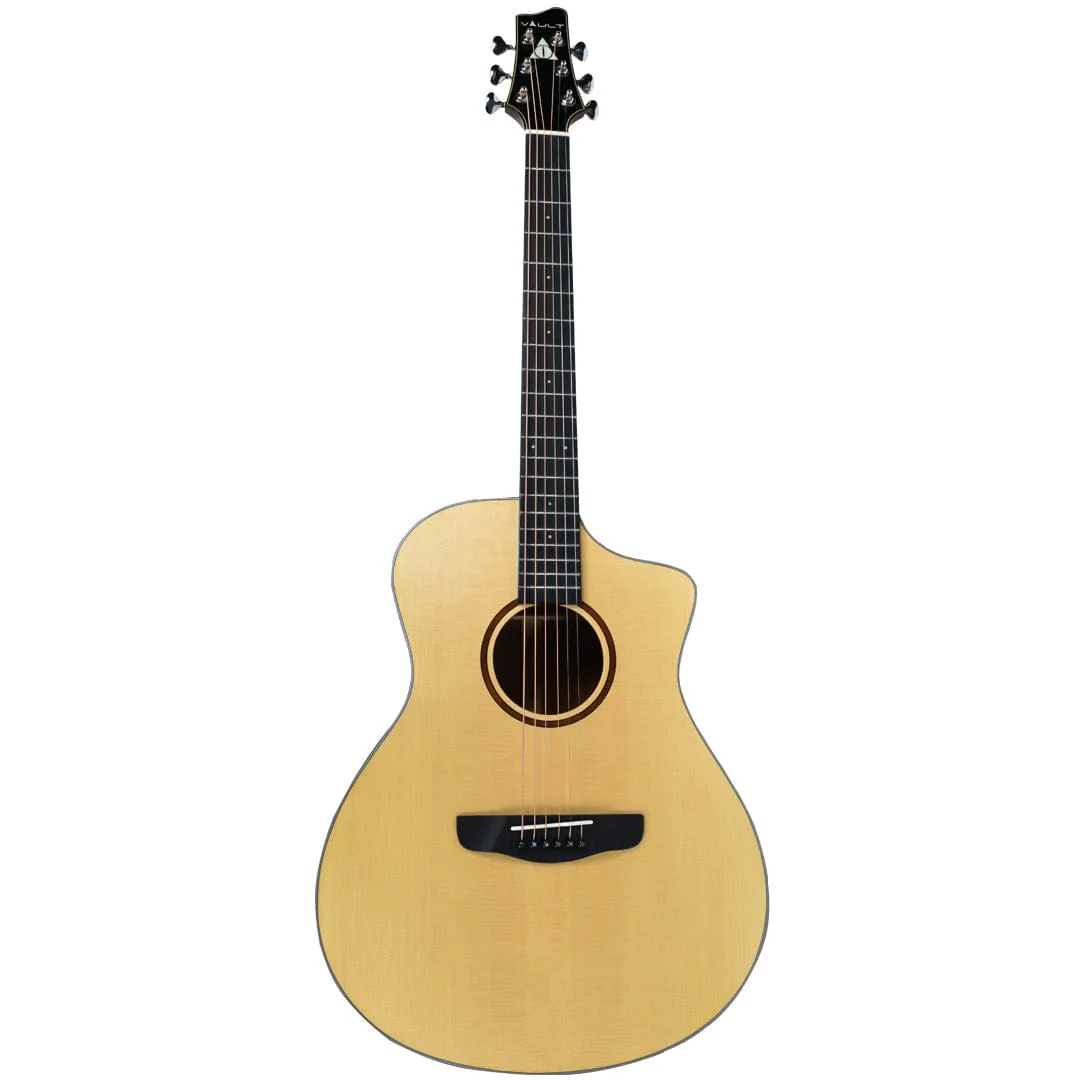 Vault Artisan Premium Acoustic Guitar with Solid Spruce Top and Solid Mahogany Back and Sides - Open Box