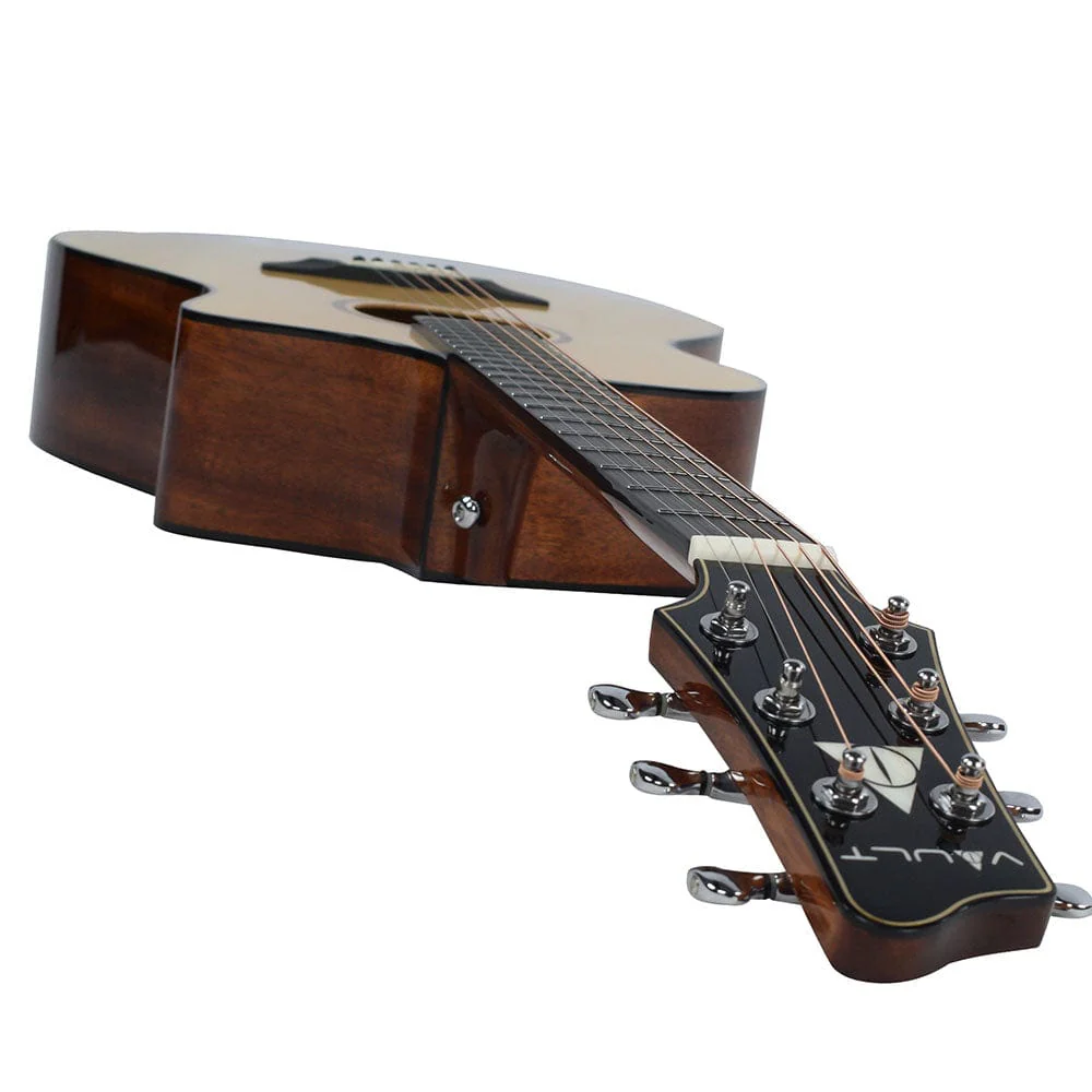 Vault Artisan Premium Acoustic Guitar with Solid Spruce Top and Solid Mahogany Back and Sides - Open Box - Image 11