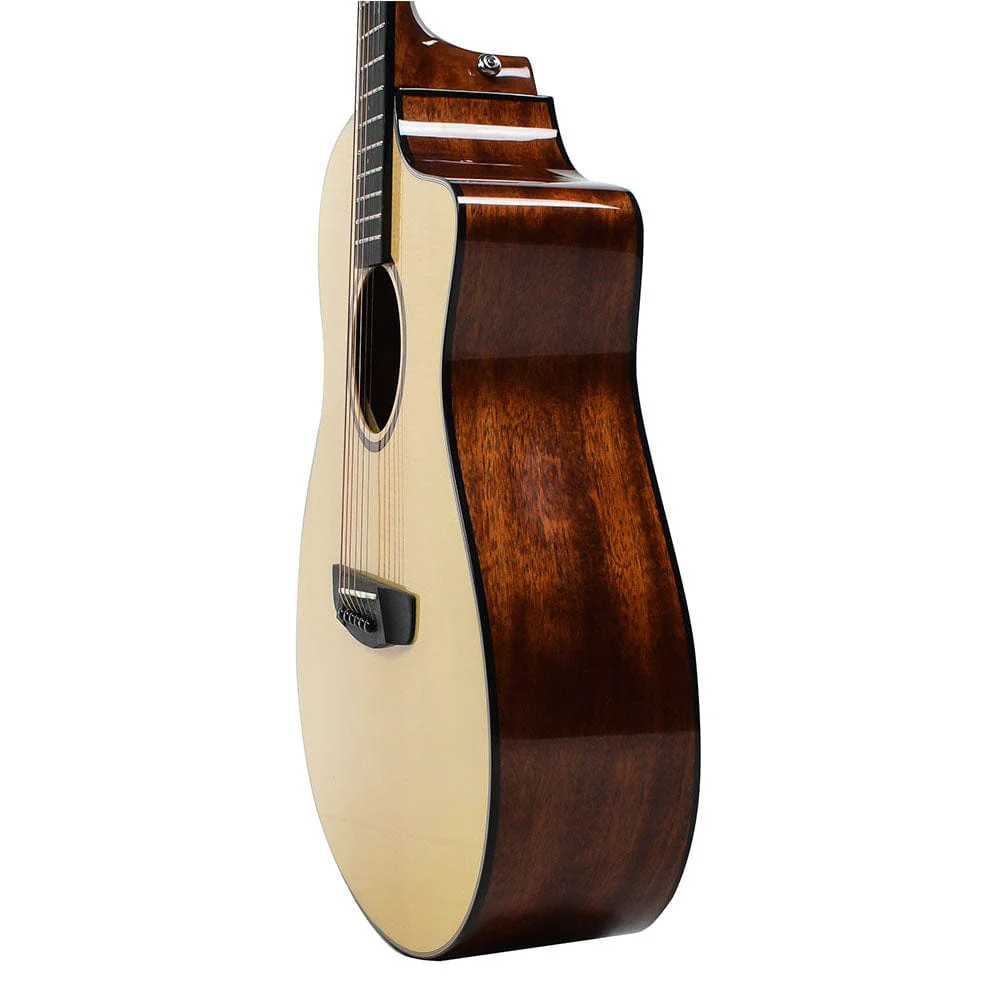Vault Artisan Premium Acoustic Guitar with Solid Spruce Top and Solid Mahogany Back and Sides - Open Box - Image 4