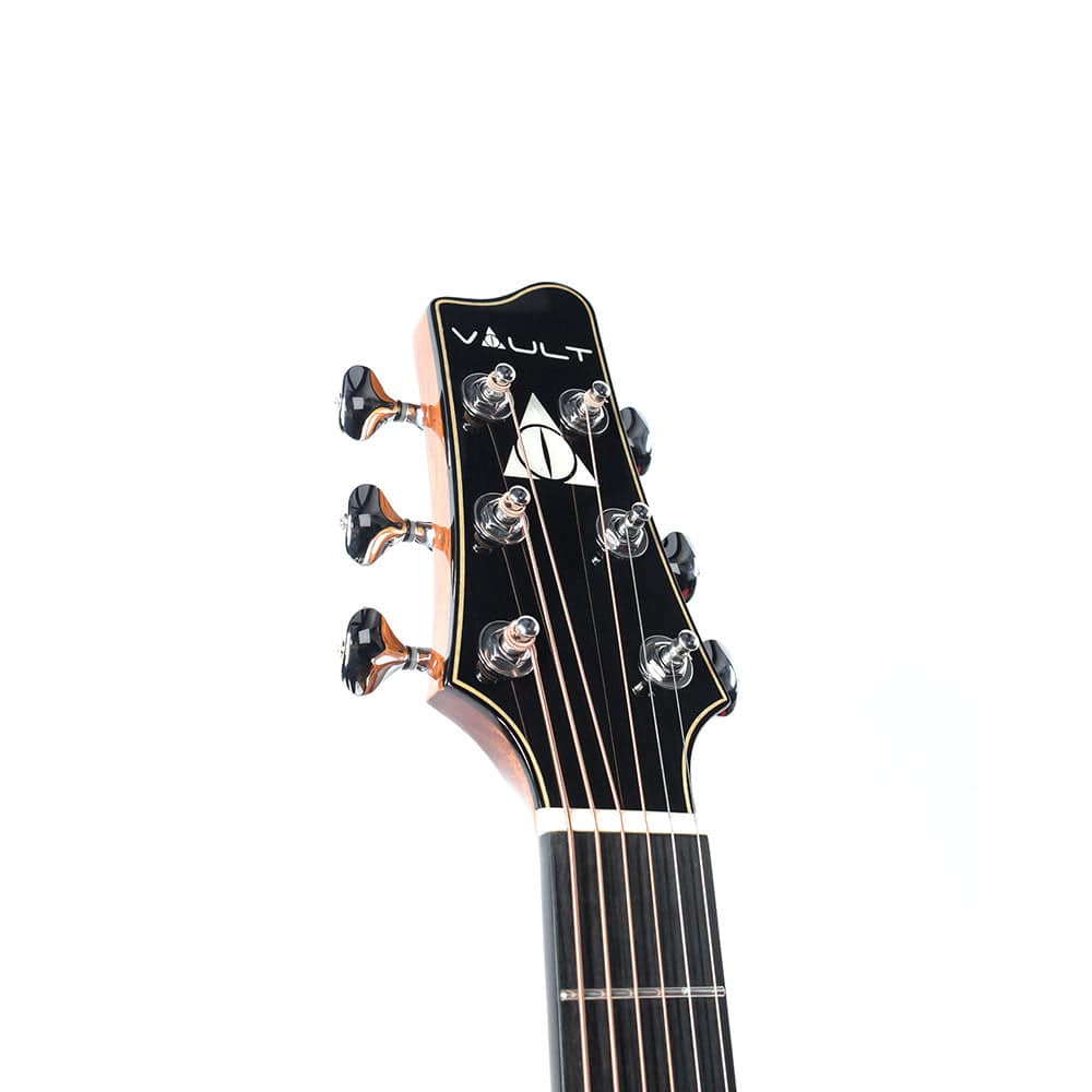 Vault Artisan Premium Acoustic Guitar with Solid Spruce Top and Solid Mahogany Back and Sides - Open Box - Image 5
