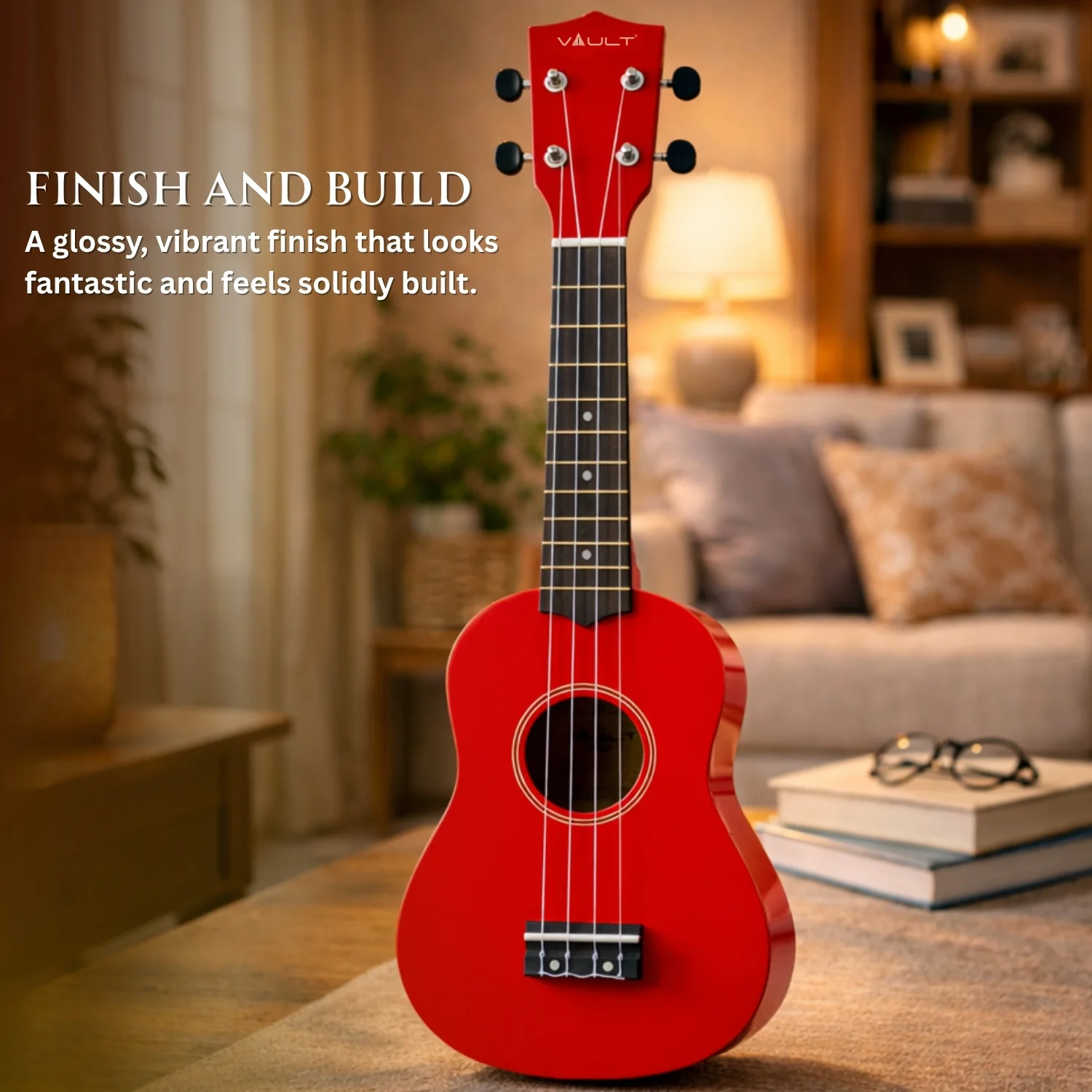 Vault UK-003 Soprano Colourful Ukulele 21 inch With Gig Bag - Image 13
