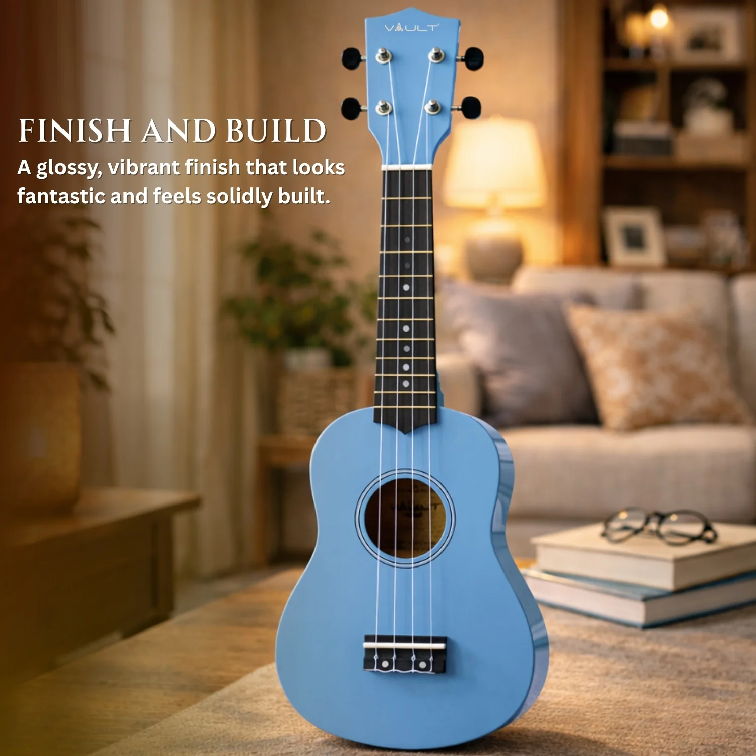Vault UK-003 Soprano Colourful Ukulele 21 inch With Gig Bag - Image 30