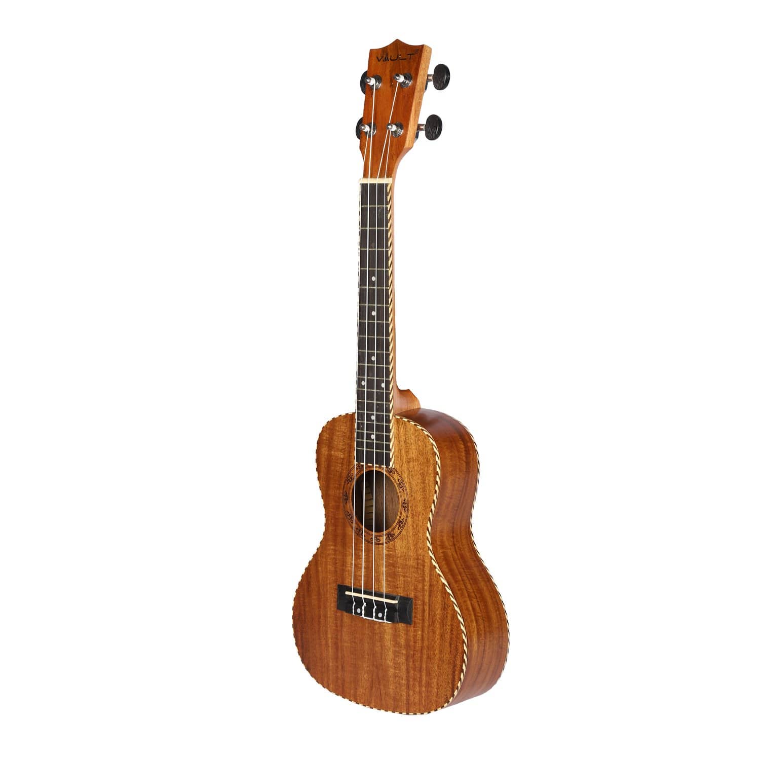 Vault UK-190 Rosetta Koa Concert Ukulele With Hardshell Case, Polishing Cloth And Tuner - Image 2