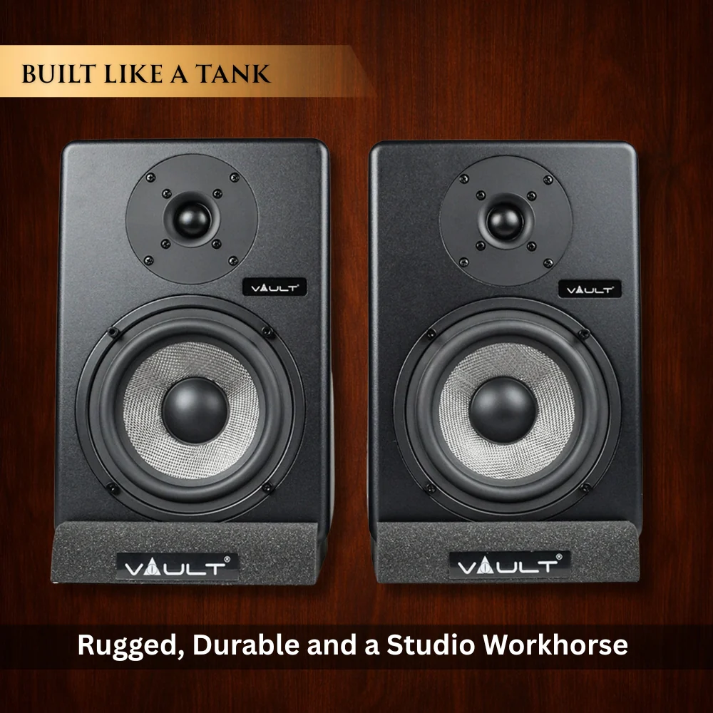 Vault C8 8" Powered Studio Monitors With Isolation Foam Pads - Image 3