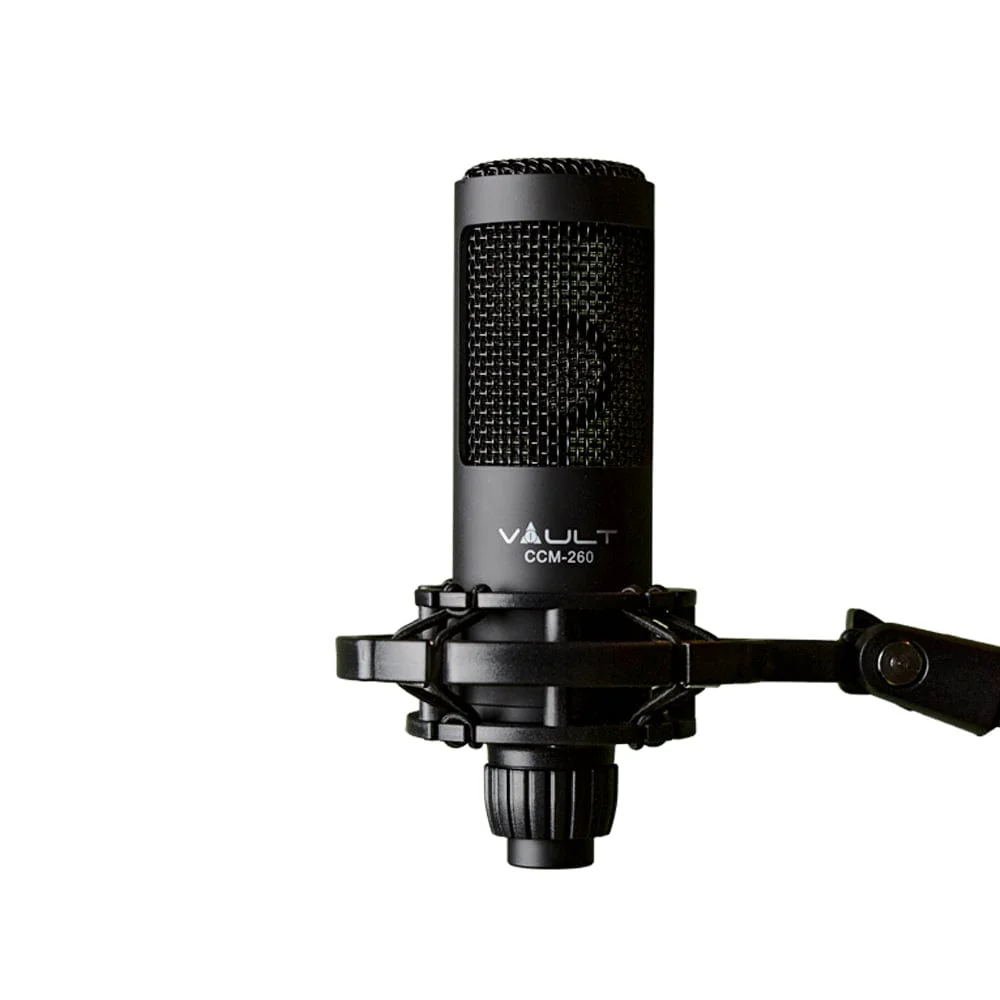 Vault CCM-260 Condenser Cardioid Microphone with Shockmount and XLR cable - Image 7