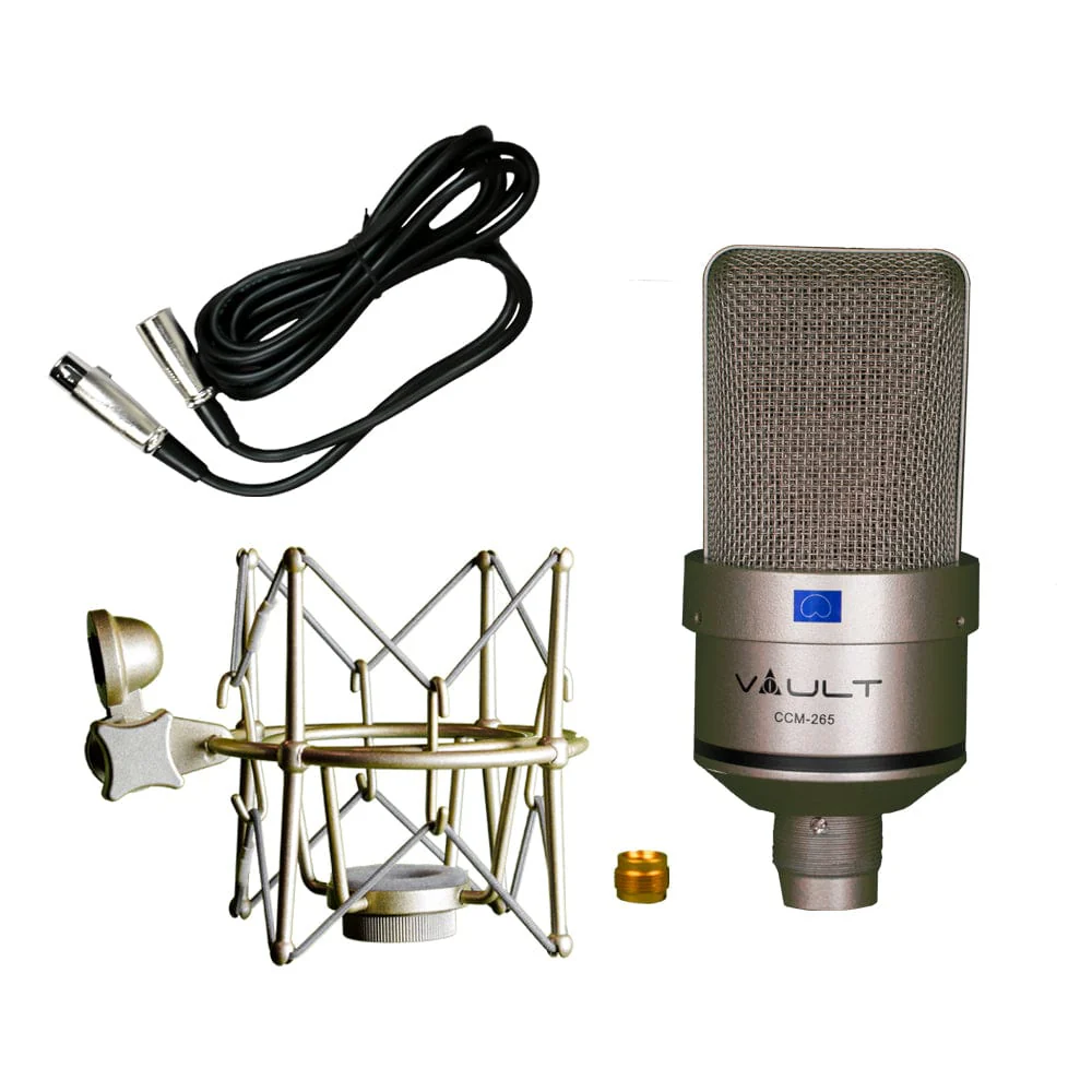 Vault CCM-265 Condenser Cardioid Microphone with Shockmount and XLR cable - Image 9