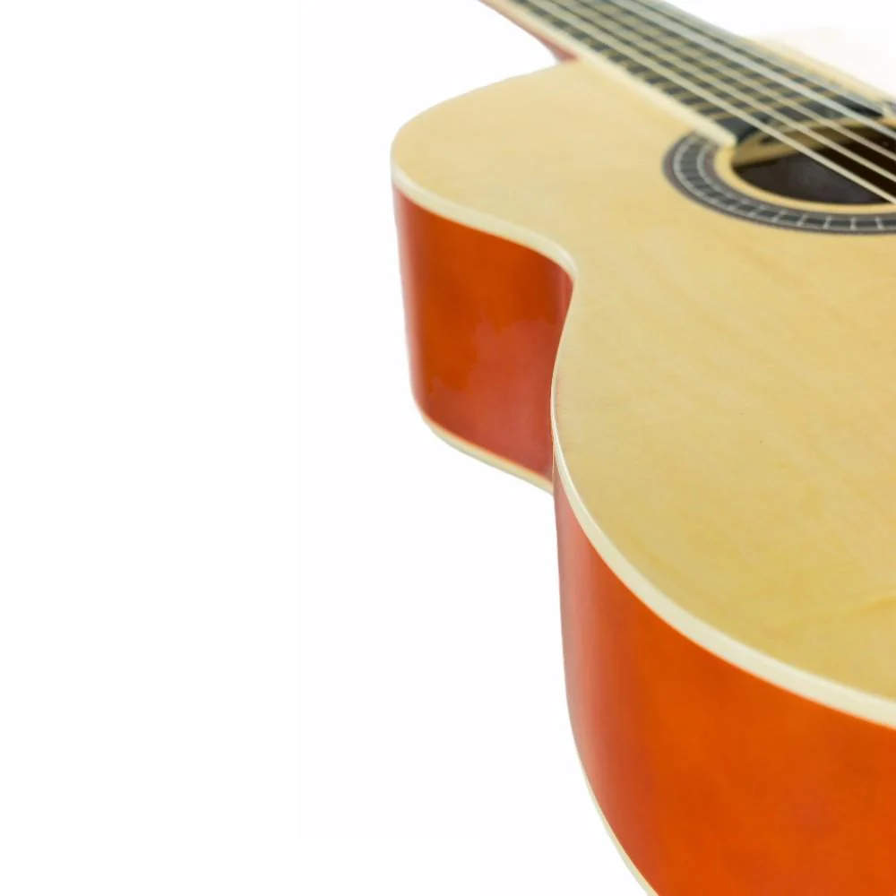 Vault CL-20 4/4 size Classical Guitar with Gigbag, Tuner, Strap, Polishing Cloth & Ebook - Natural Gloss - Image 8