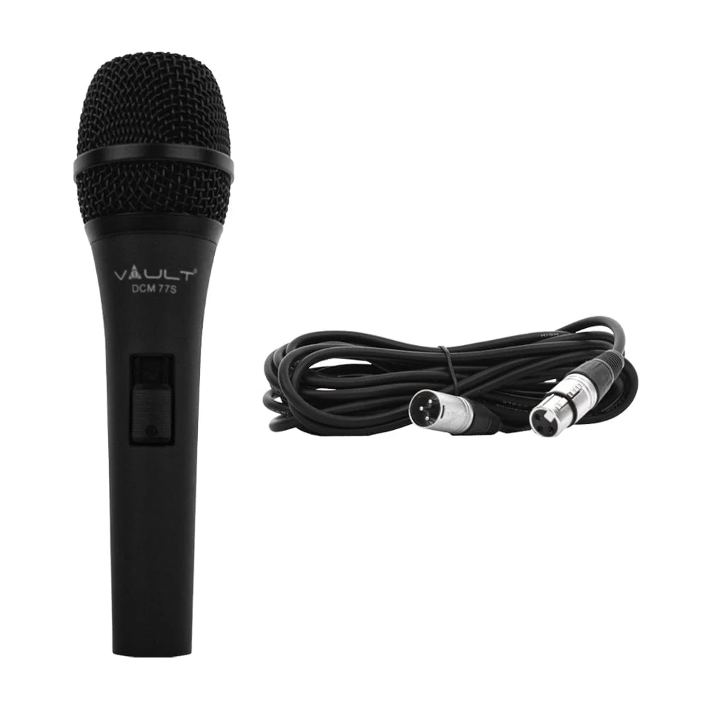 Vault DCM-77S Dynamic Cardioid Microphone with Switch and XLR Cable - Image 5