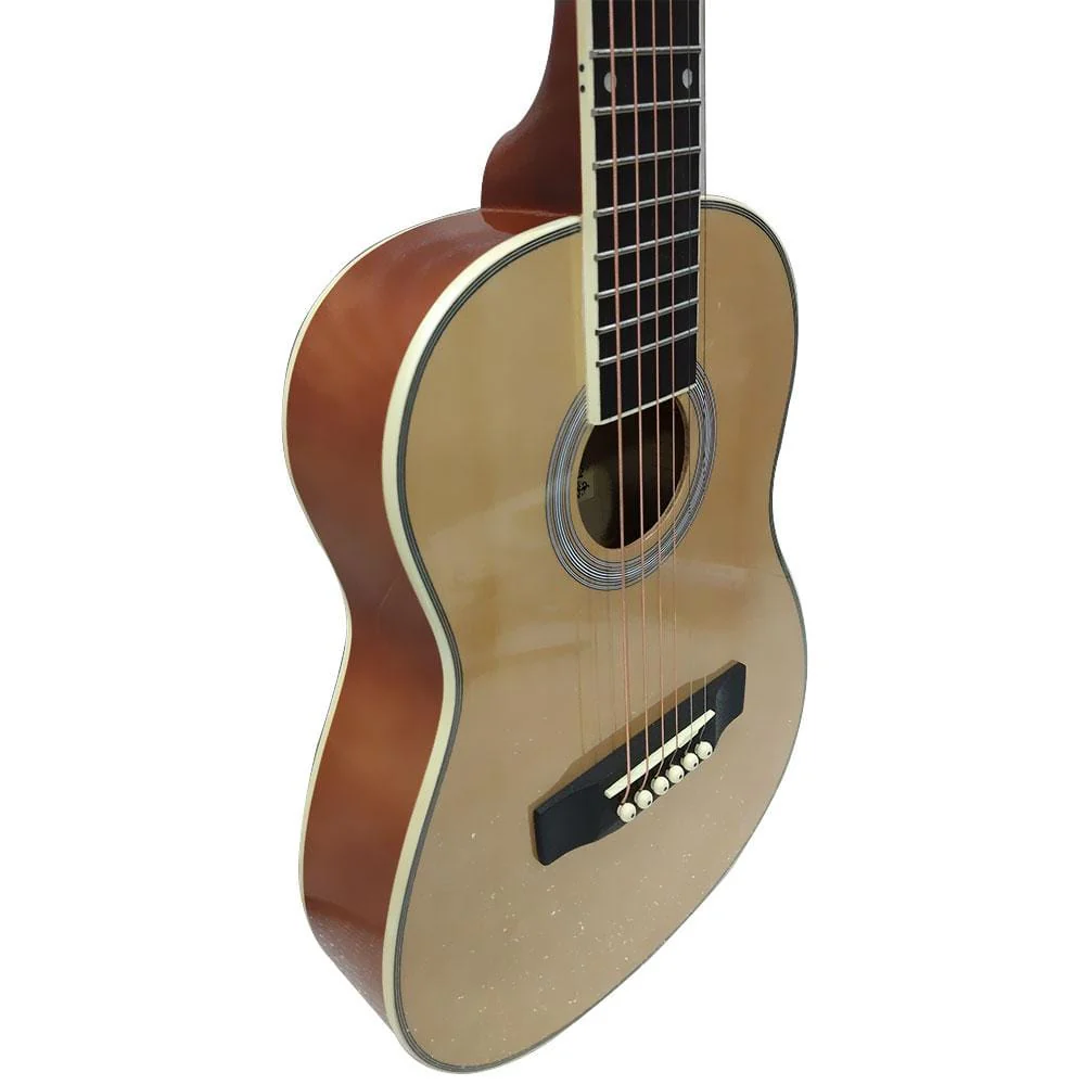 Vault Junior 30 Inch Acoustic Guitar for Kids with Ebook, Bag, Strings, Straps, Picks, String winder & Polishing Cloth - Natural Gloss - Open Box - Image 4