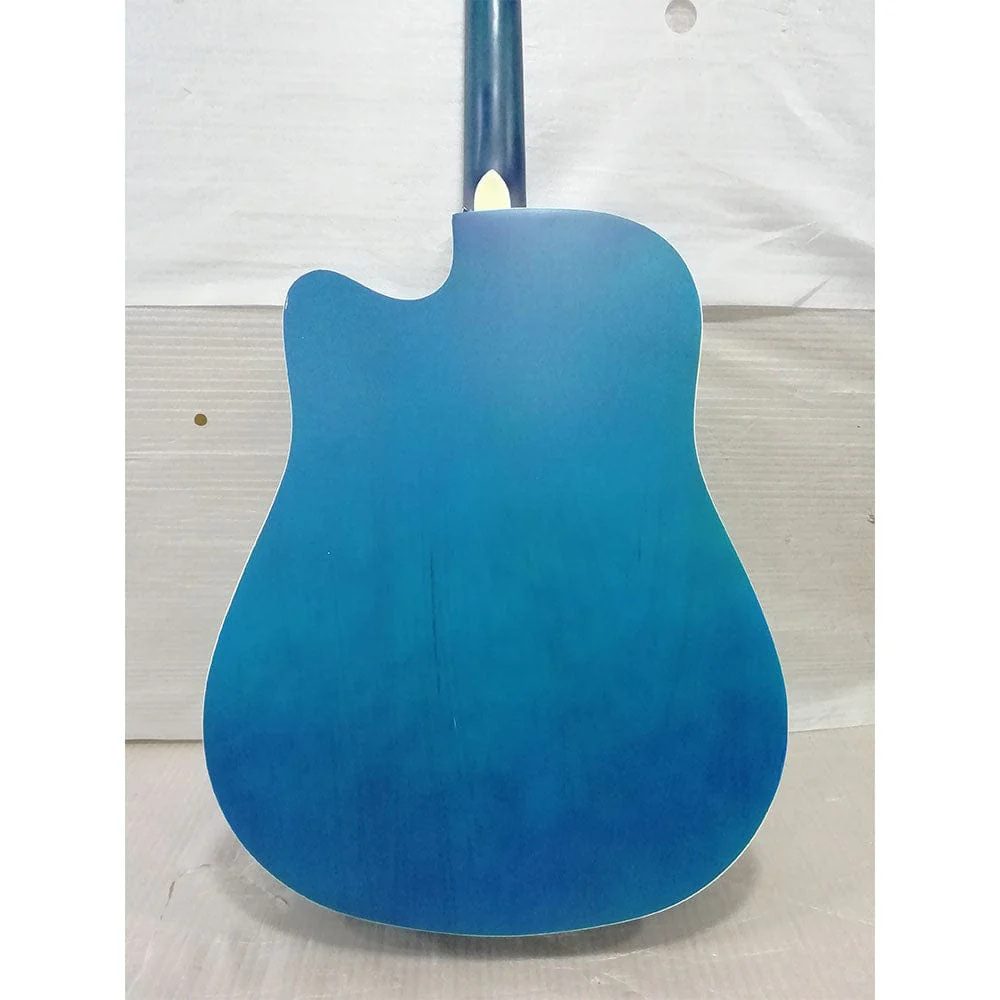 Vault EA10 40inch Medium Cutaway Acoustic Guitar- Blue Burst - Open Box B Stock - Image 5