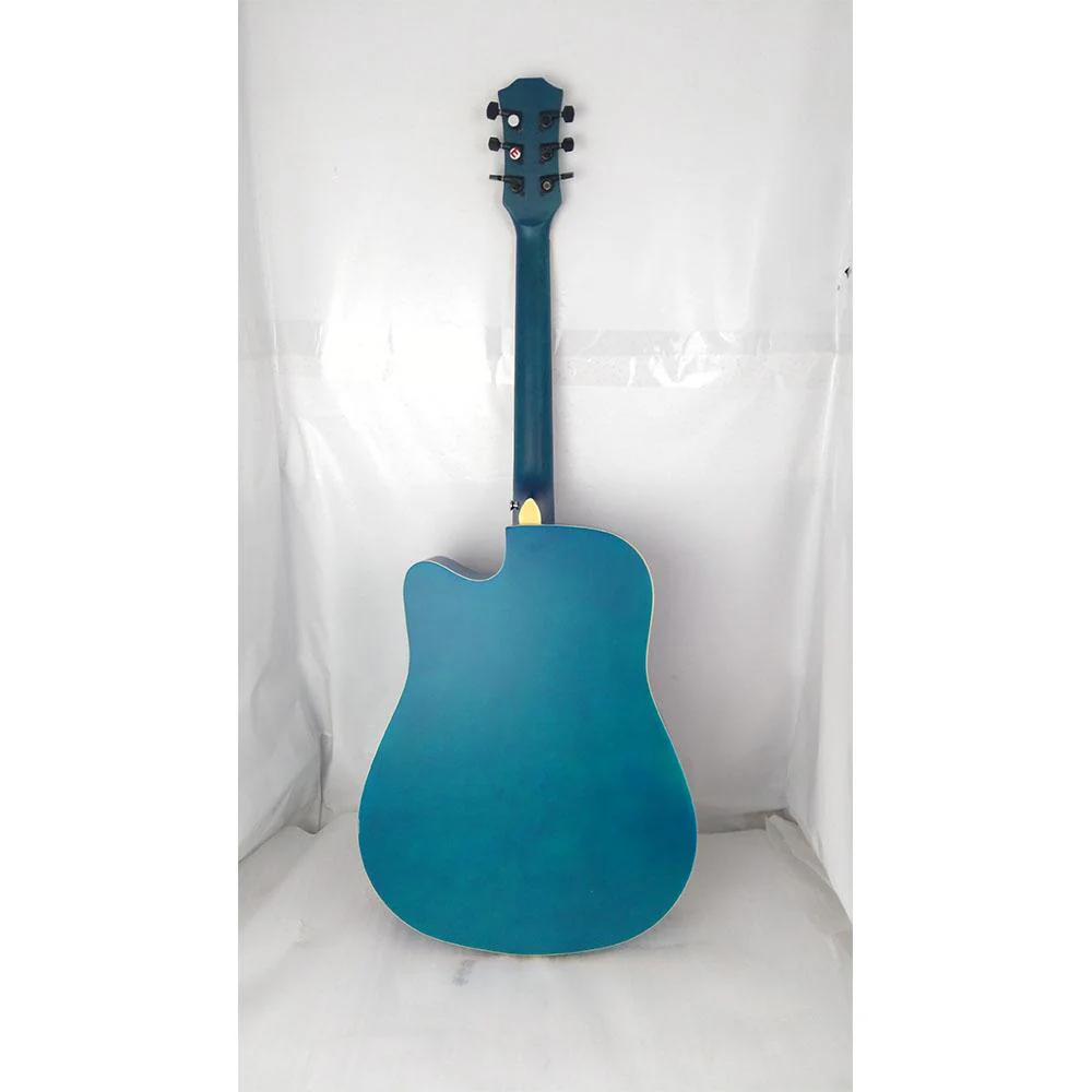 Vault EA10 40inch Medium Cutaway Acoustic Guitar- Blue Burst - Open Box B Stock - Image 9