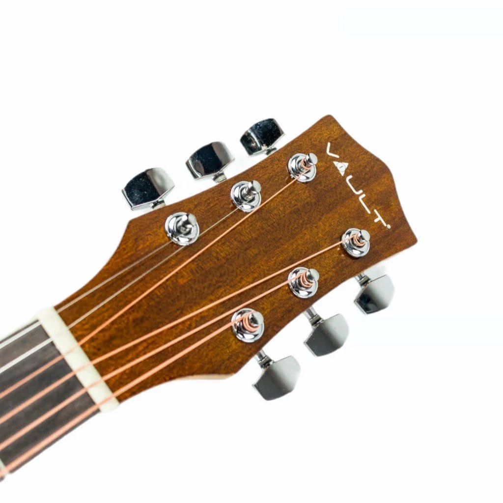Vault EA20 Guitar Kit with Learn to Play Ebook, Bag, Strings, Straps, Picks, String winder & Polishing Cloth - 40 inch Cutaway Acoustic Guitar - Image 41