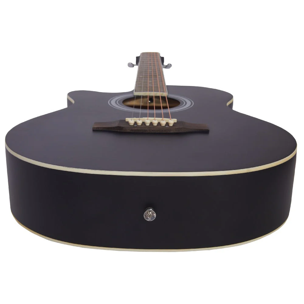 Vault EA20 Guitar Kit with Learn to Play Ebook, Bag, Strings, Straps, Picks, String winder & Polishing Cloth - 40 inch Cutaway Acoustic Guitar - Image 47