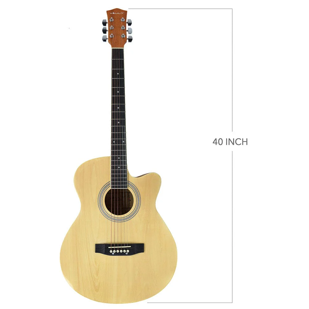 Vault EA20 40 inch Cutaway Acoustic Guitar - Open Box - Image 9