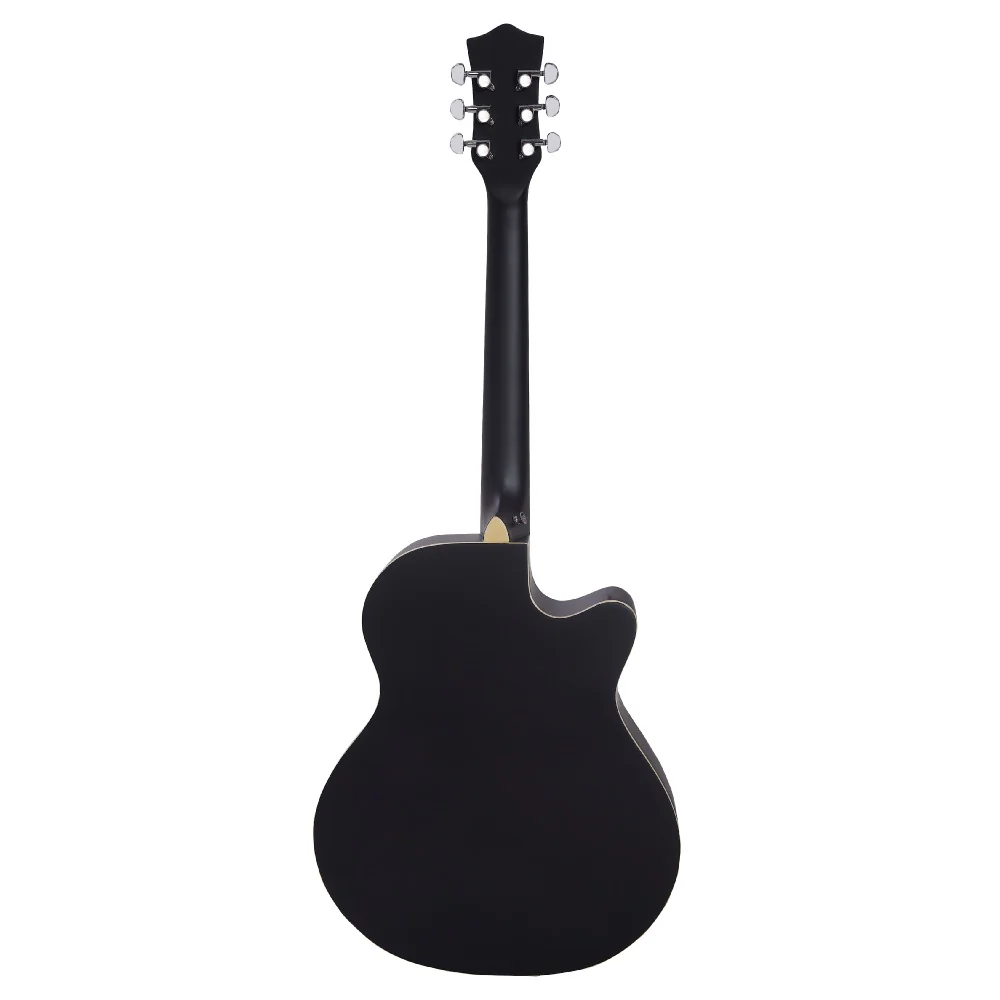 Vault EA20 Guitar Kit with Learn to Play Ebook, Bag, Strings, Straps, Picks, String winder & Polishing Cloth - 40 inch Cutaway Acoustic Guitar - Image 69
