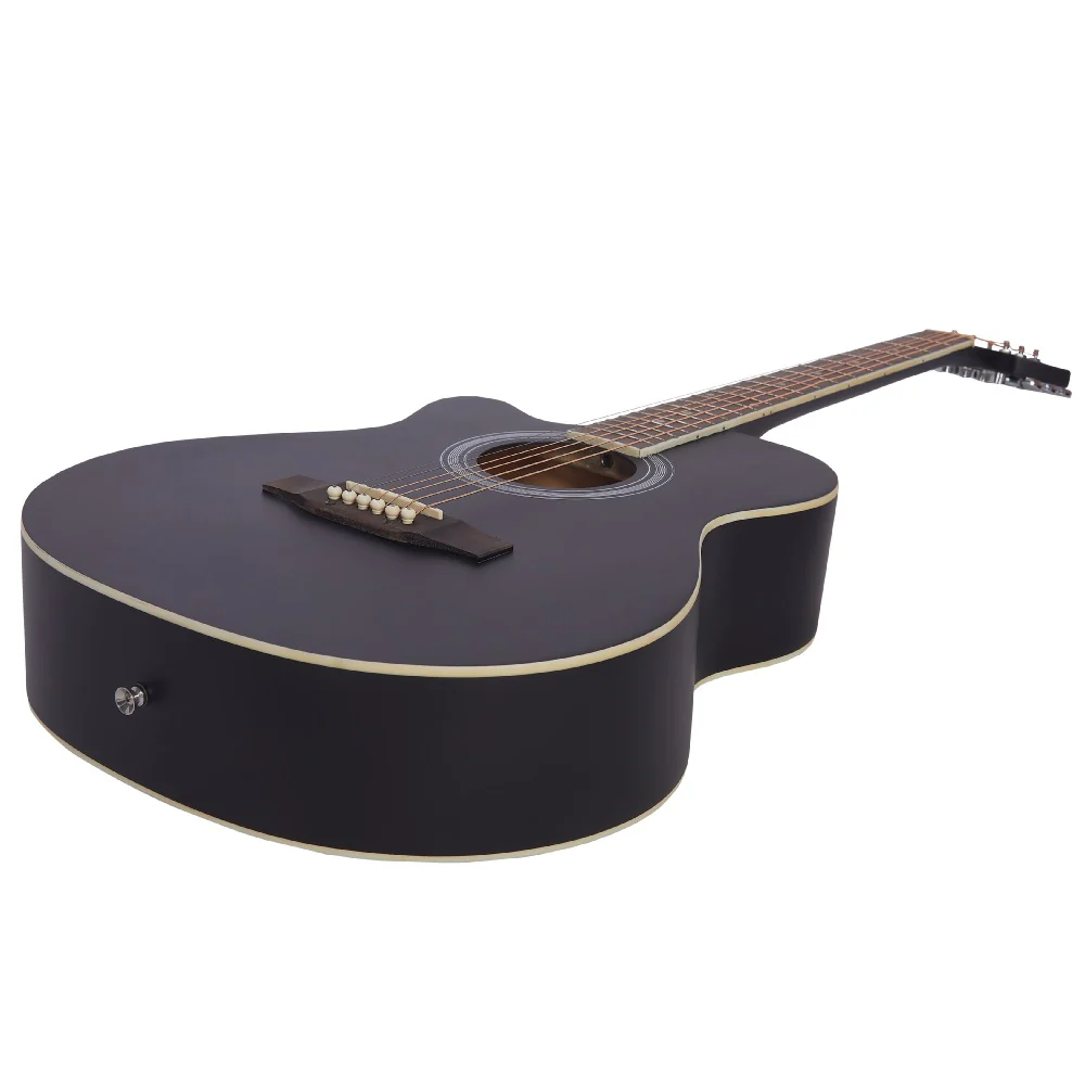 Vault EA20 Guitar Kit with Learn to Play Ebook, Bag, Strings, Straps, Picks, String winder & Polishing Cloth - 40 inch Cutaway Acoustic Guitar - Image 71