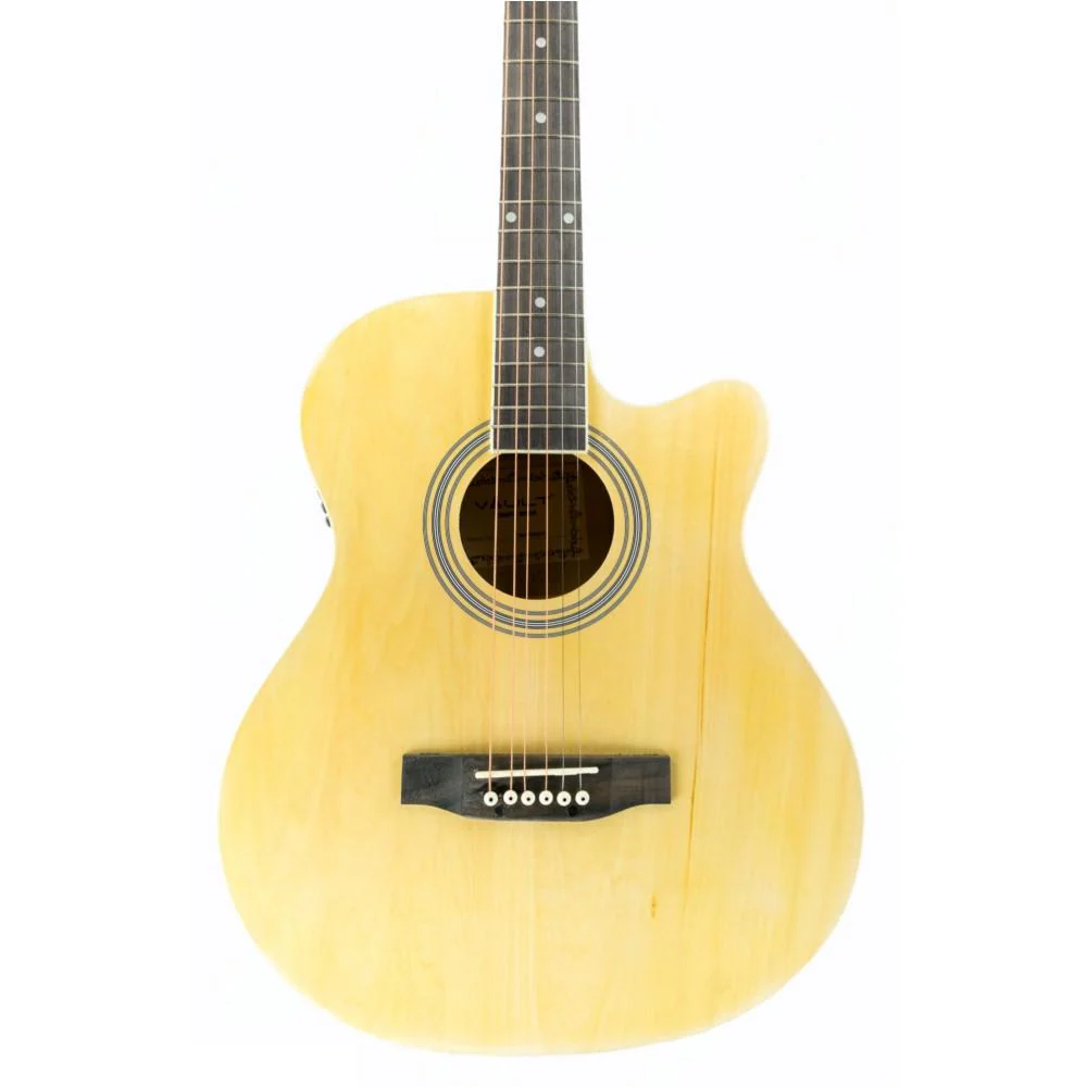 Vault EA20CE 40 Inch Cutaway Electro Acoustic Guitar With Bag, Strings, Straps, Picks, String Winder, Polishing Cloth & Ebook - Image 11