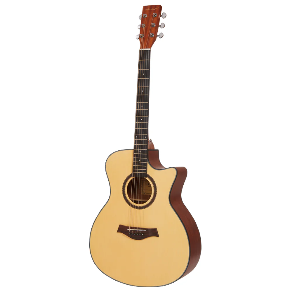 Vault EA25 Grand Auditorium Shape Acoustic Guitar with Bubinga Back and Sides - Open Box - Image 3