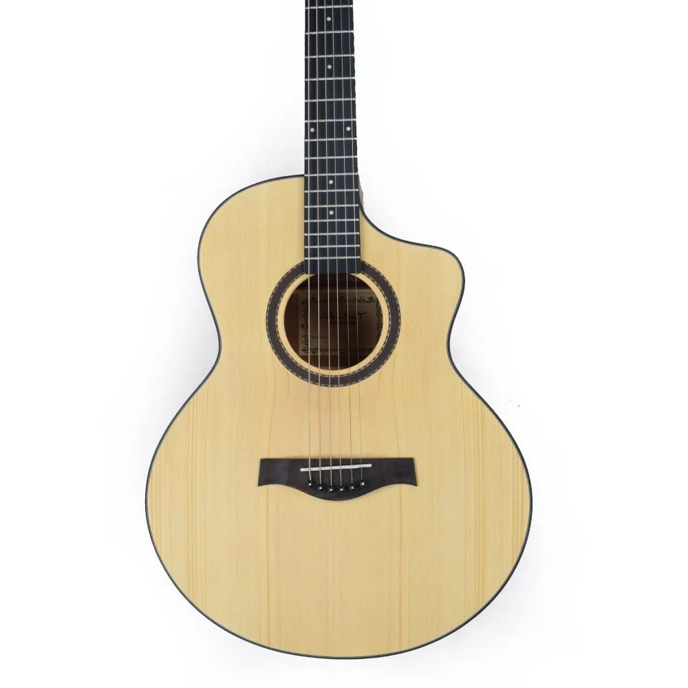 Vault EA40 41 inch Premium Solid Spruce-Top Cutaway Acoustic Guitar - Image 59