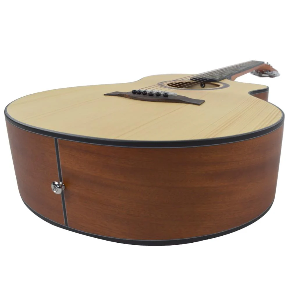 Vault EA40 41 inch Premium Solid Spruce-Top Cutaway Acoustic Guitar - Image 67