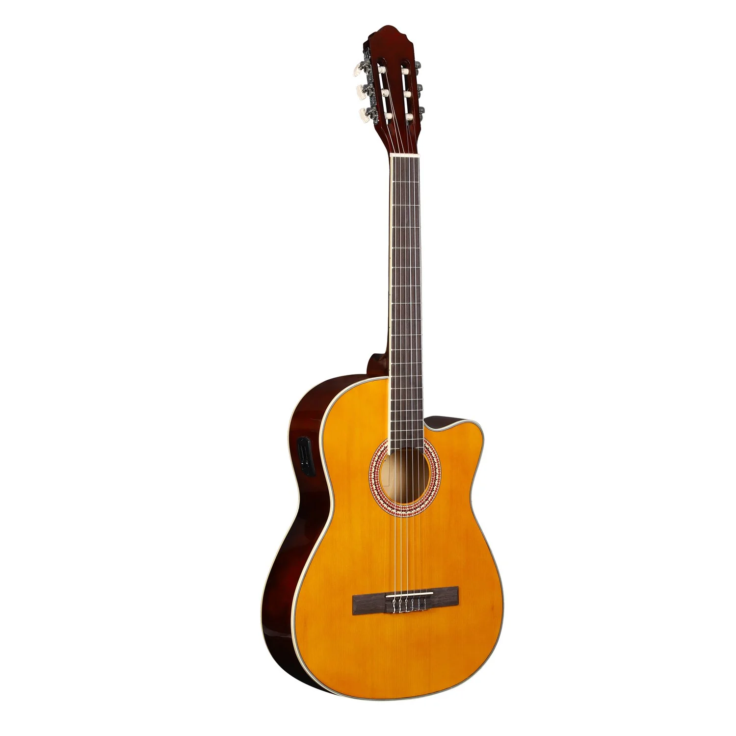 Vault EC39CE 39 inch Classical Guitar with Pickup - Natural - Image 2