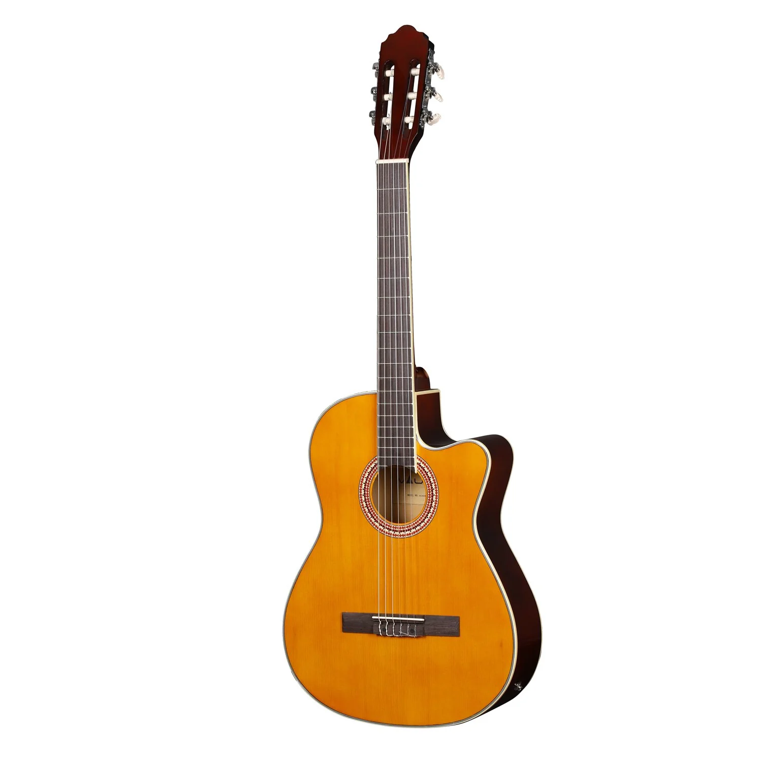 Vault EC39CE 39 inch Classical Guitar with Pickup - Natural - Image 3