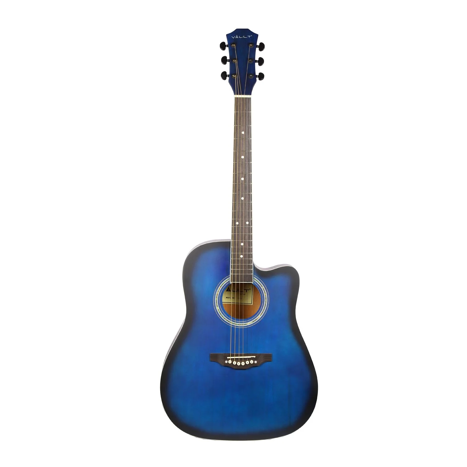 Vault ED-10C 41 inch Cutaway Acoustic Guitar with Bag, Strings, Straps, Picks, Stringwinder & Polishing Cloth - Image 11