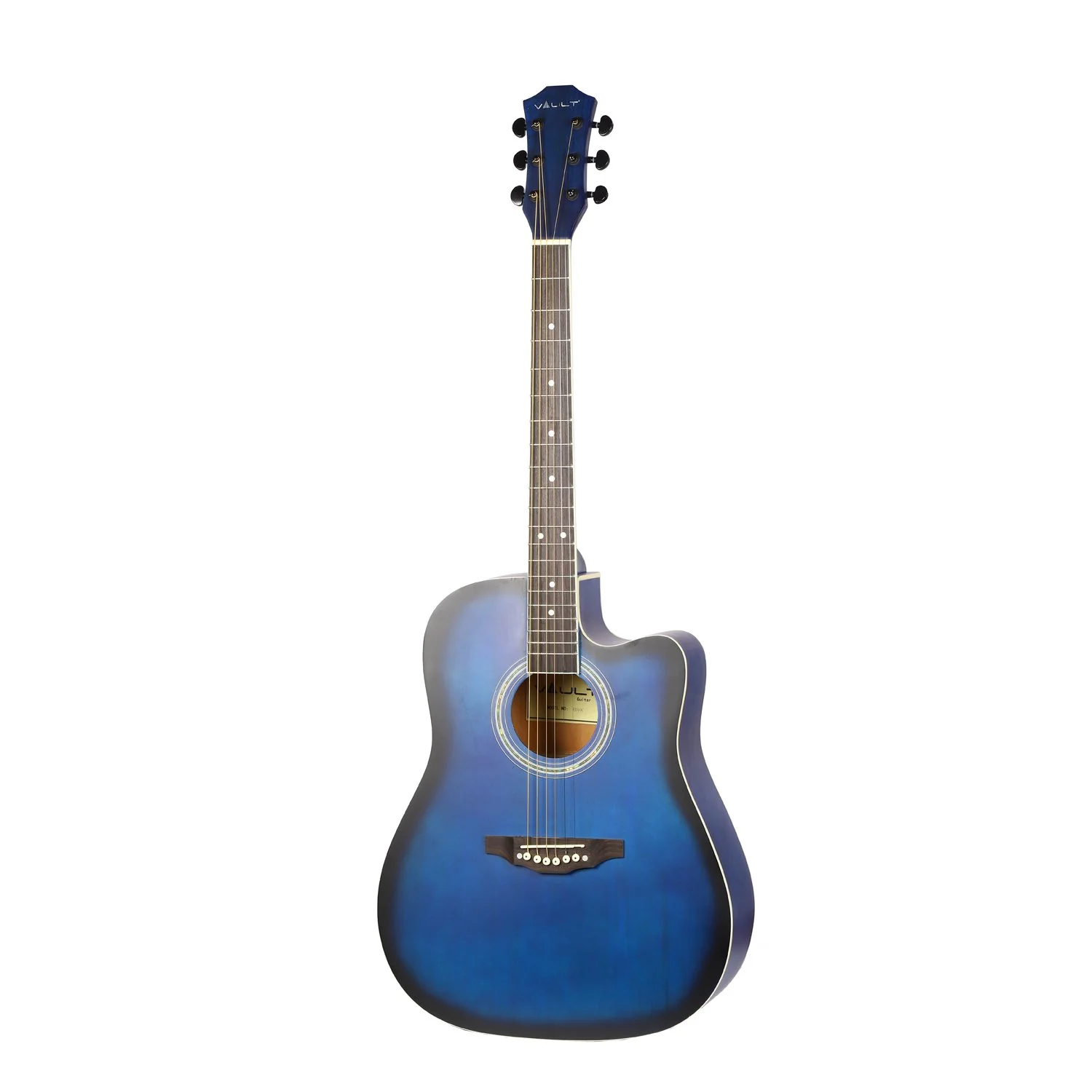 Vault ED-10C 41 inch Cutaway Acoustic Guitar with Bag, Strings, Straps, Picks, Stringwinder & Polishing Cloth - Image 12