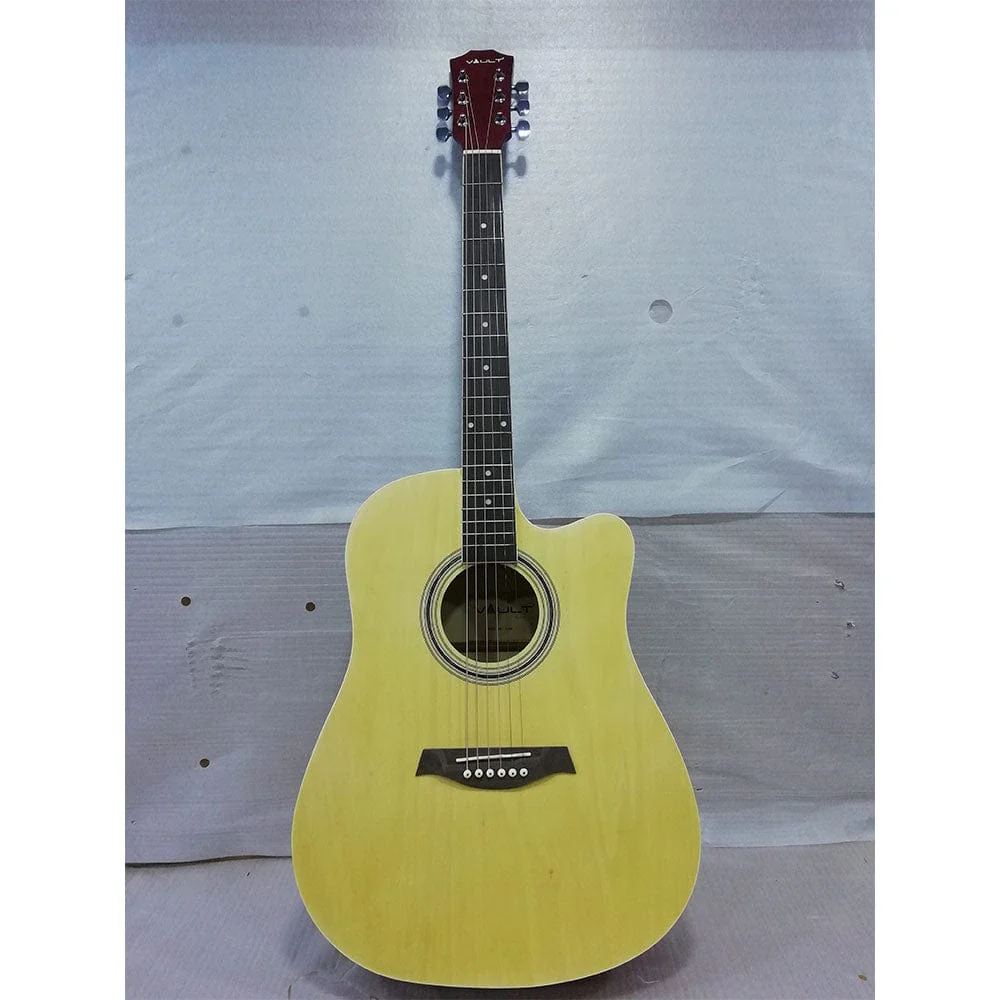 Vault ED-10C 41 inch Cutaway Acoustic Guitar - Natural - Open Box B Stock - Image 11
