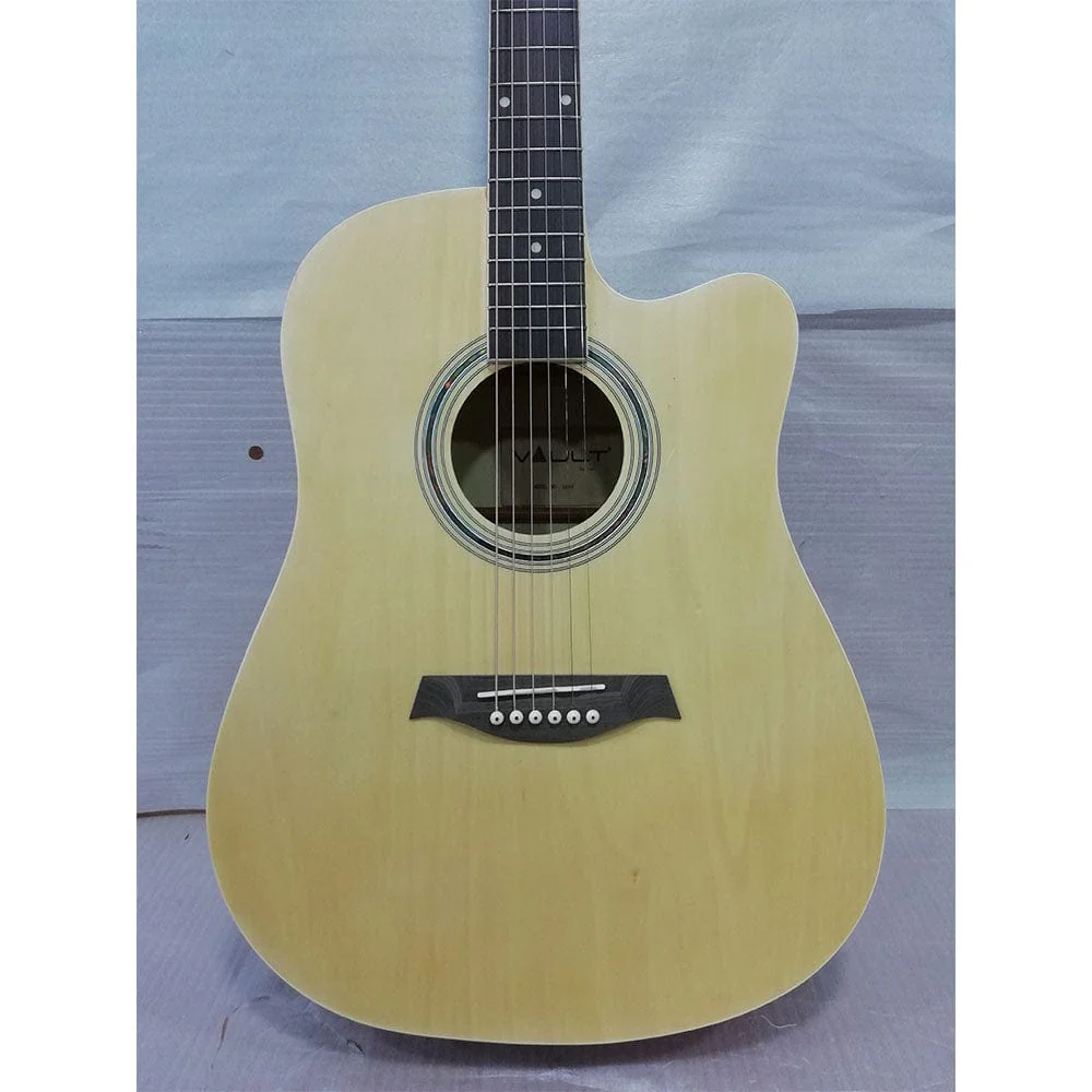 Vault ED-10C 41 inch Cutaway Acoustic Guitar - Natural - Open Box B Stock - Image 12