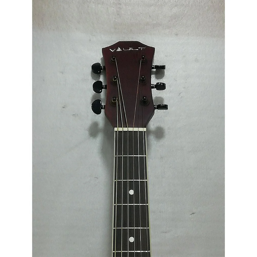 Vault ED-10CE 41 inch Cutaway Electro Acoustic Guitar - Natural - Open Box B Stock - Image 36