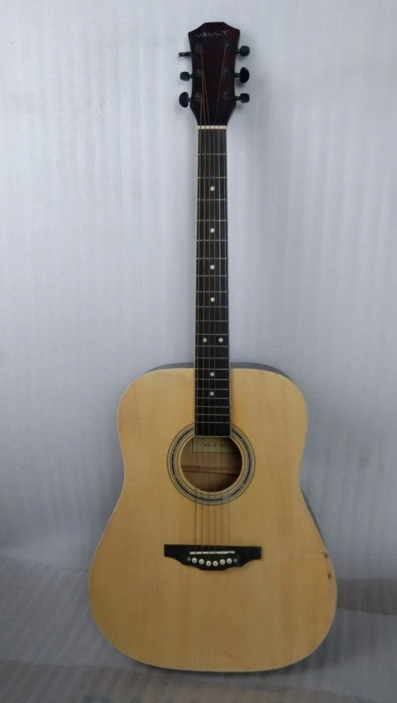 Vault ED-10D 41 inch Dreadnought Acoustic Guitar - Natural - Open Box B Stock - Image 13