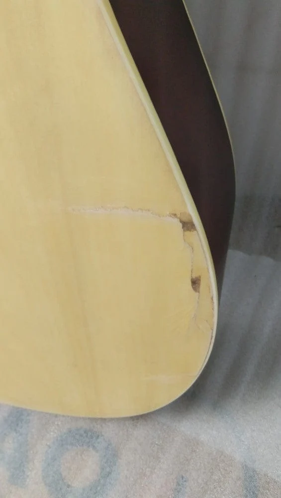Vault ED-10D 41 inch Dreadnought Acoustic Guitar - Natural - Open Box B Stock - Image 15