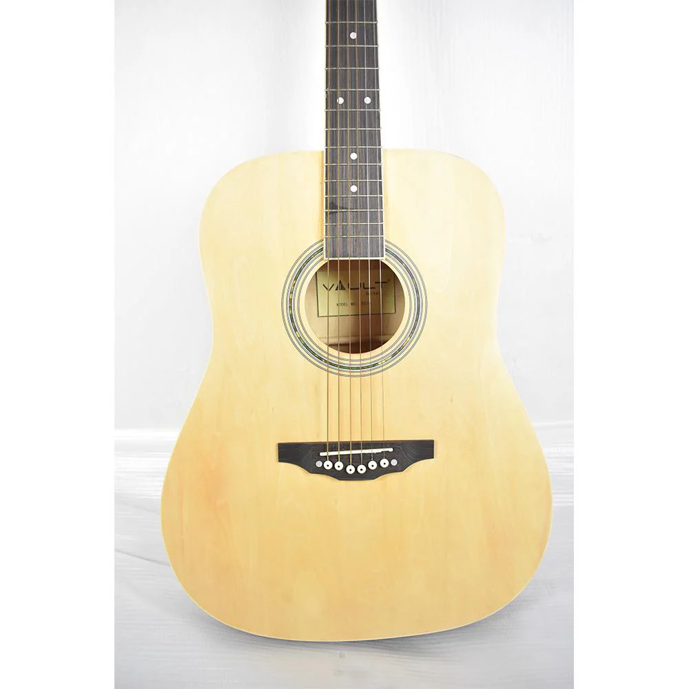 Vault ED-10D 41 inch Dreadnought Acoustic Guitar - Natural - Open Box B Stock - Image 2