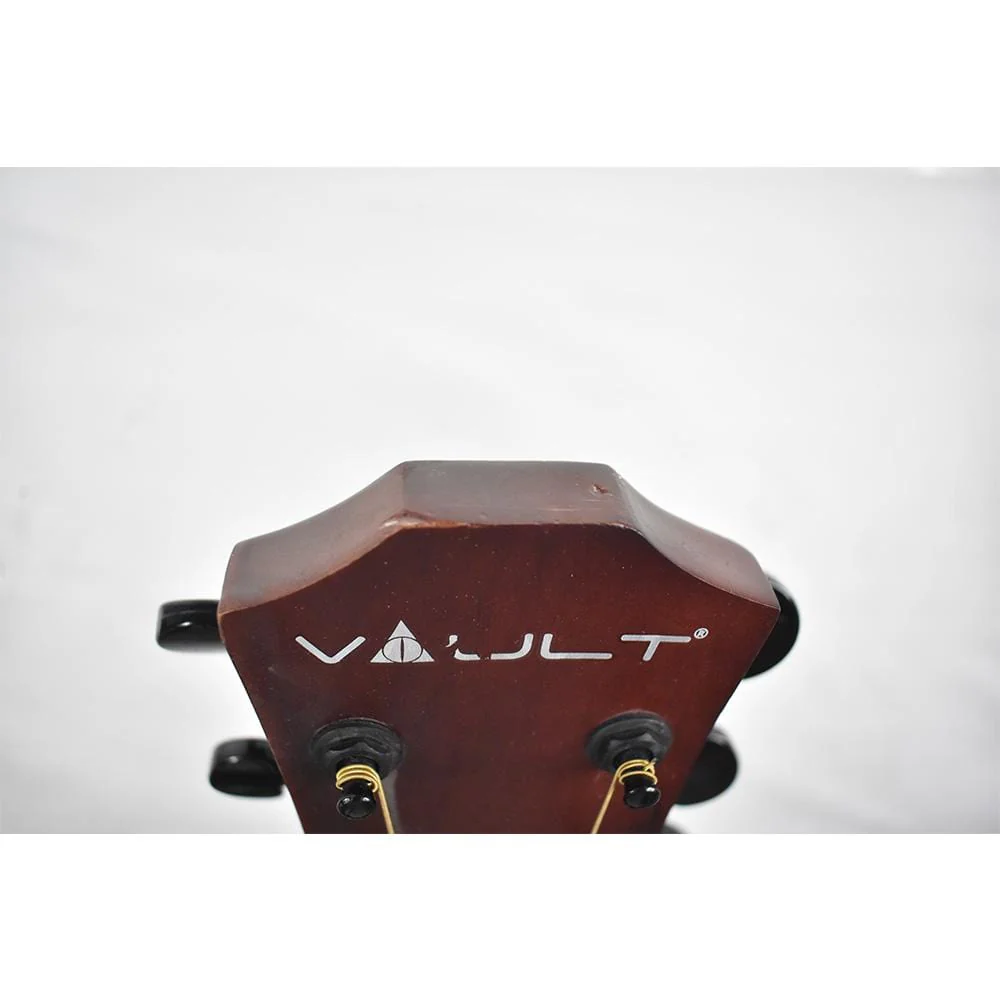 Vault ED-10D 41 inch Dreadnought Acoustic Guitar - Natural - Open Box B Stock - Image 3