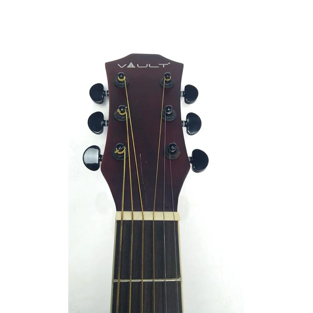 Vault ED-10D 41 inch Dreadnought Acoustic Guitar - Natural - Open Box B Stock - Image 5