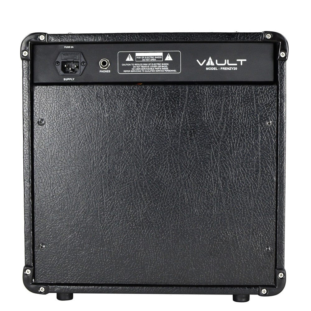 Vault Frenzy 20 Watt Combo Guitar Amplifier with Analog Distortion, Reverb & Delay All Playable Together - Image 7