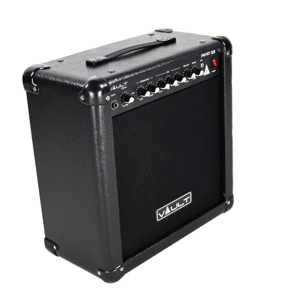 Vault Frenzy 20 Watt Combo Guitar Amplifier with Analog Distortion, Reverb & Delay All Playable Together - Image 9